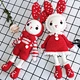 hand knitting wool rabbit