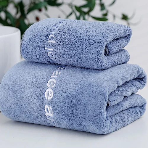 Adult bath towel 70 * 140 coral plush hotel home microfiber towel absorbent quick drying children's bath towel