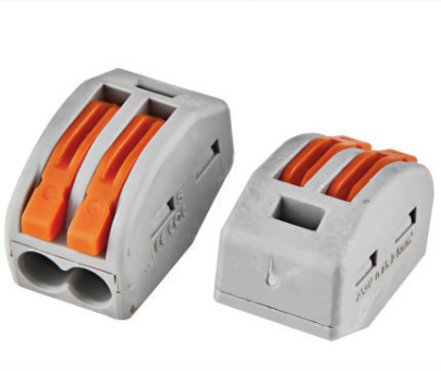 compact splicing connector,2-wire connector,with lever nuts 2-wire compact splicing connector