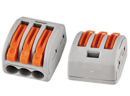 compact splicing connector,3-wire connector,with lever nuts