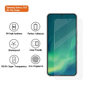 2D Clear Tempered Glass for Samsung Galaxy S22 、Samsung Galaxy S22 Plus