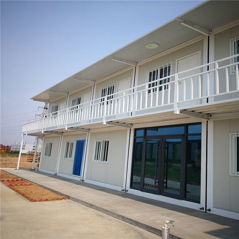 Project steel container house prefab single storey light structure