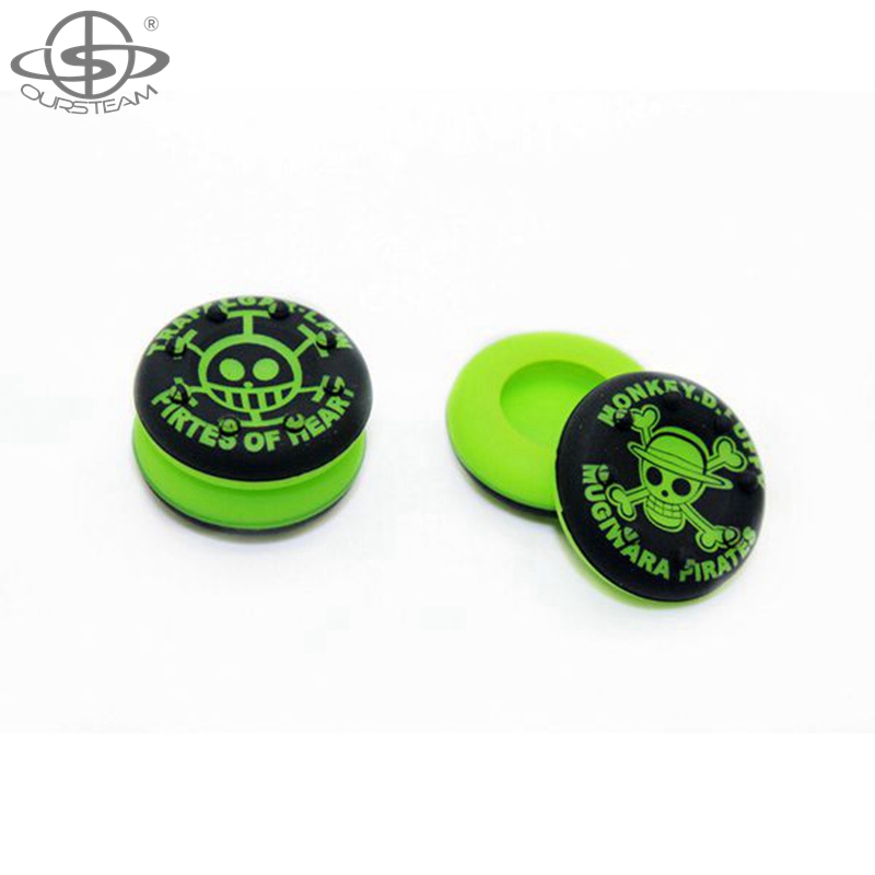 One piece silicone joystick caps for PS4 dualshock 4 controller parts yellow silicon analog