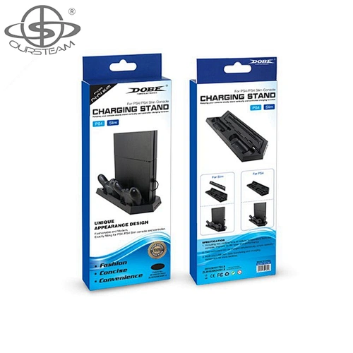 For PS4 Slim control charging cooling fan stand