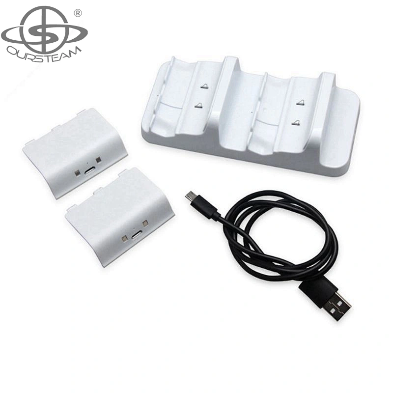 Batteries Charger with USB Cable Dual Charging Dock Station for Xbox ONE Slim Controller