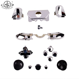gamepad parts for xbox one 3.5 mm jack controller chrome mod kit button set