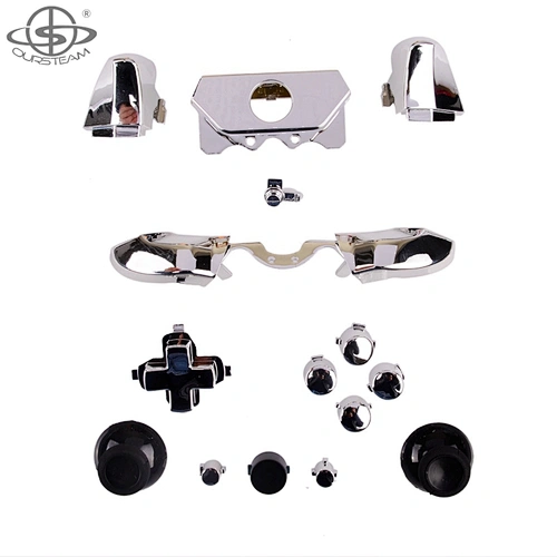 gamepad parts for xbox one 3.5 mm jack controller chrome mod kit button set