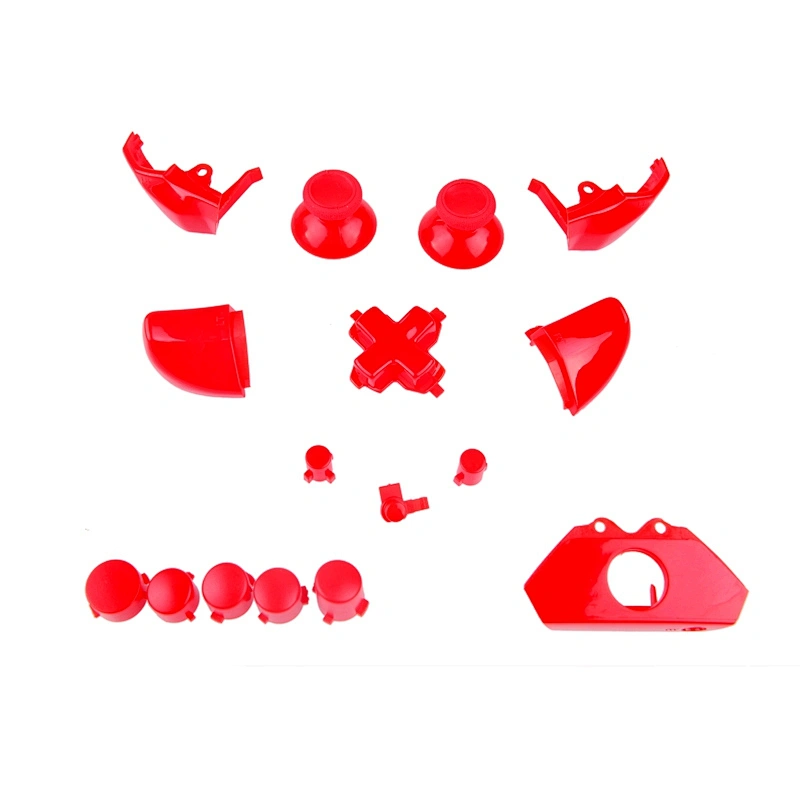 Solid Red Replacement Full Set Controller Buttons for Xbox One Mod Kit