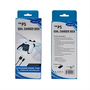 USB Dual Charging Dock for PlayStation 5 Dualshock Controller Game Accessories