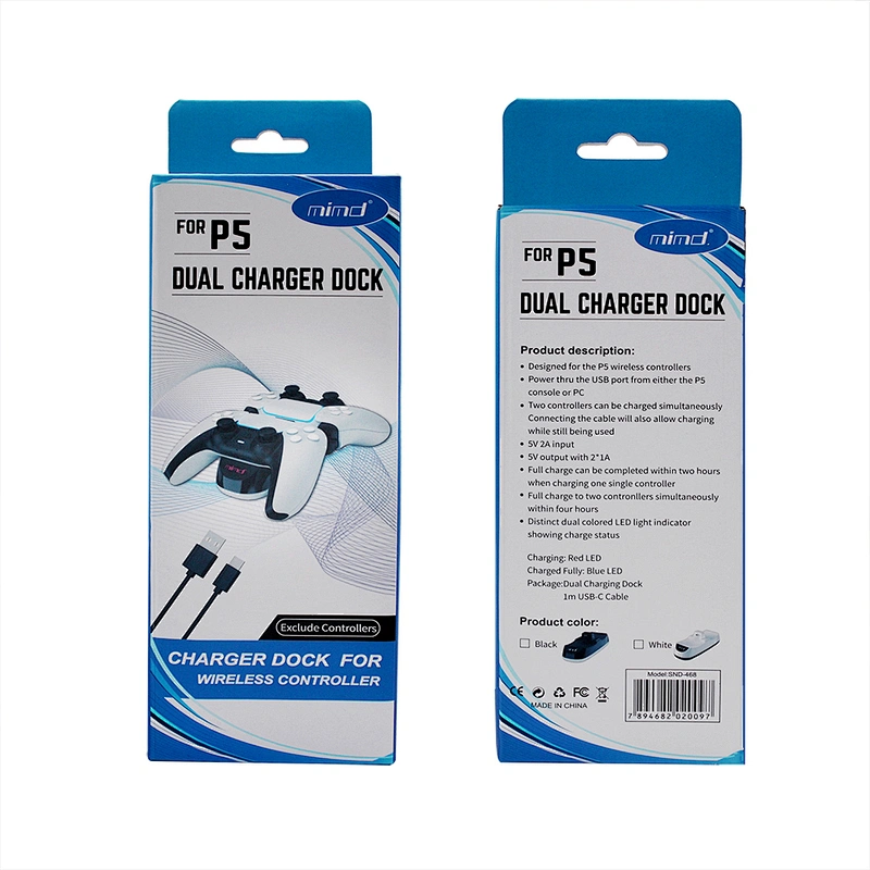 USB Dual Charging Dock for PlayStation 5 Dualshock Controller Game Accessories