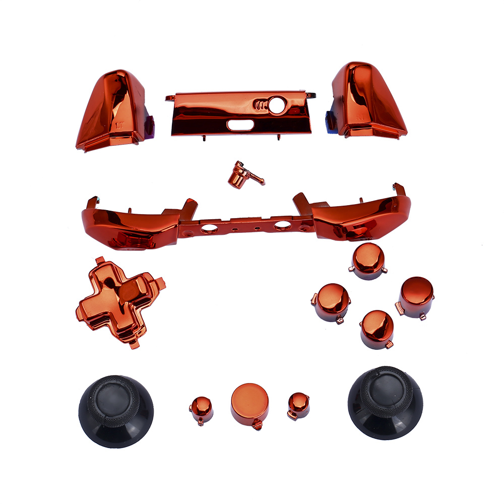 ABS chrome full set buttons for Xbox one S controller Slim Joystick