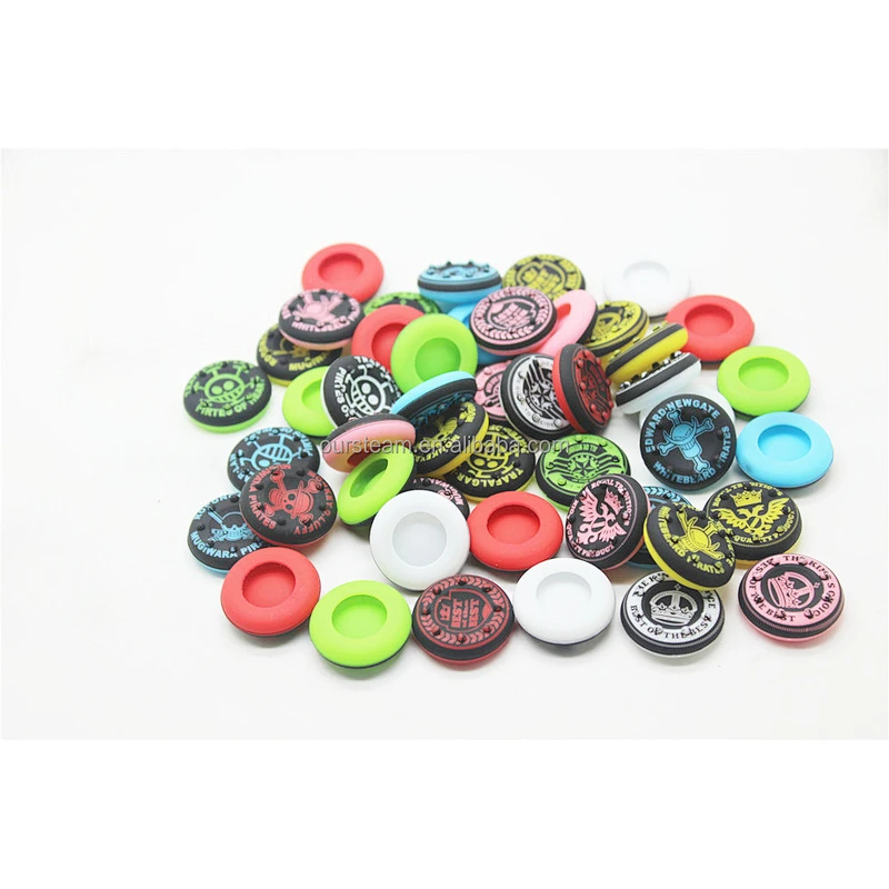 One piece silicone thumbstick grips for PS4 games controller mod kit parts