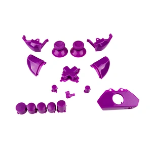 2017 Solid Purple Video Game Accessories Replacement Repair Mod Kit Parts Full Button Sets for Xbox One Controller