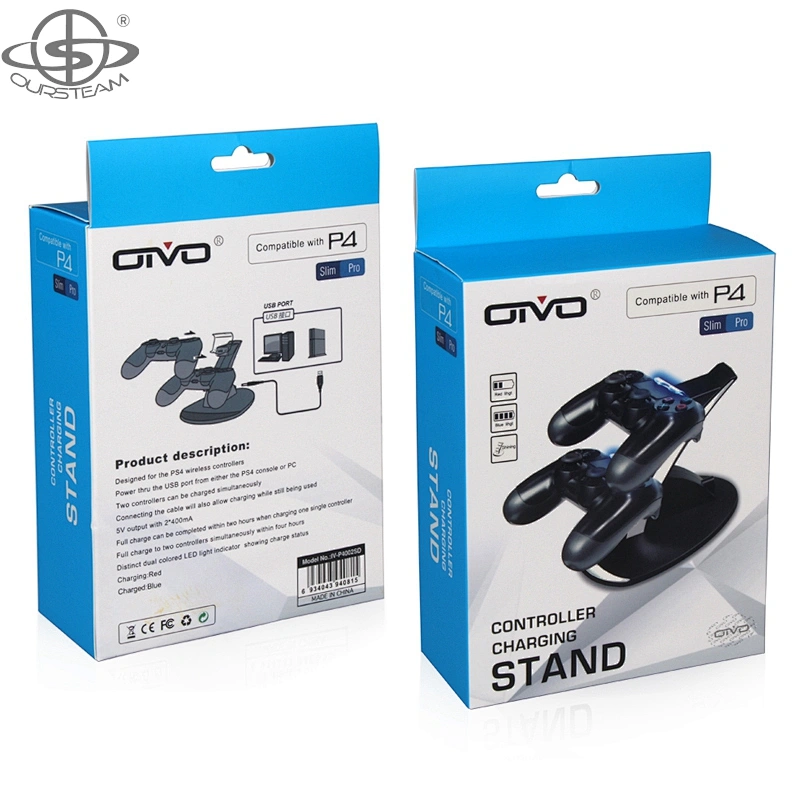 Dual Charging Dock for PS4 Controller Charger With USB Cable