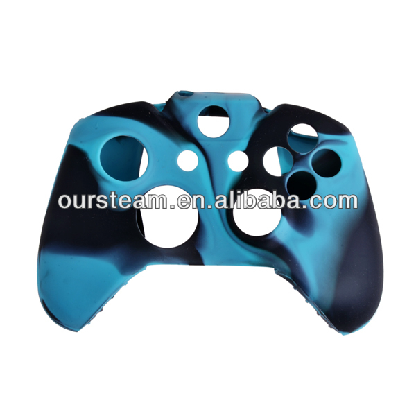 Blue protective silicone cover shell case for xbox one controller waterproof case