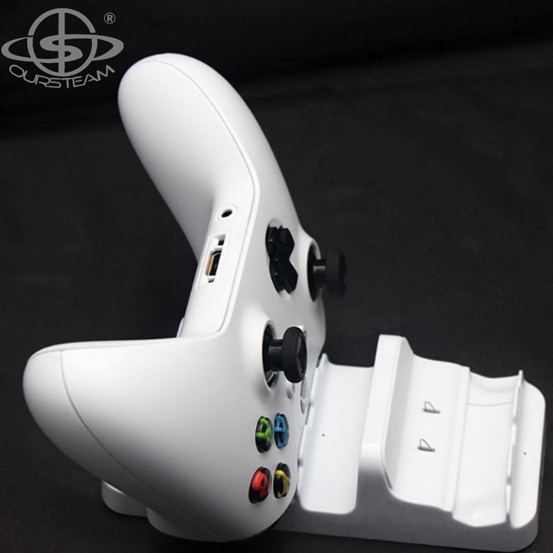 Batteries Charger with USB Cable Dual Charging Dock Station for Xbox ONE Slim Controller