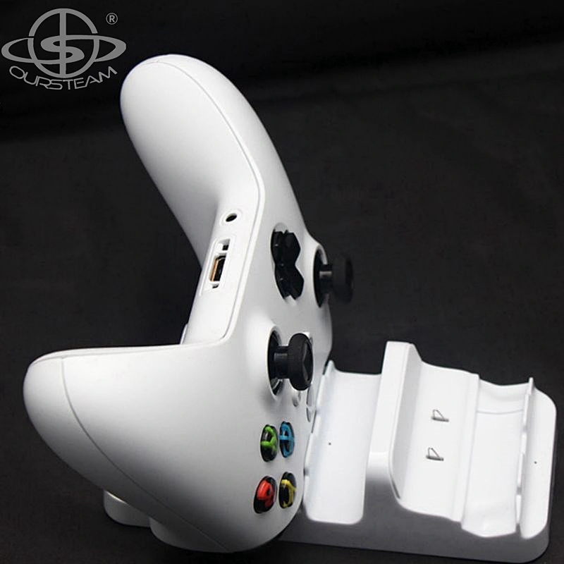 Batteries Charger with USB Cable Dual Charging Dock Station for Xbox ONE Slim Controller