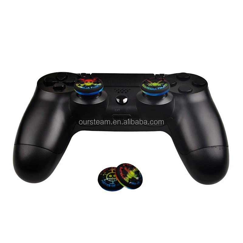 New One Piece Colorful Silicone Thumbstick Grips for PS4 Controllers