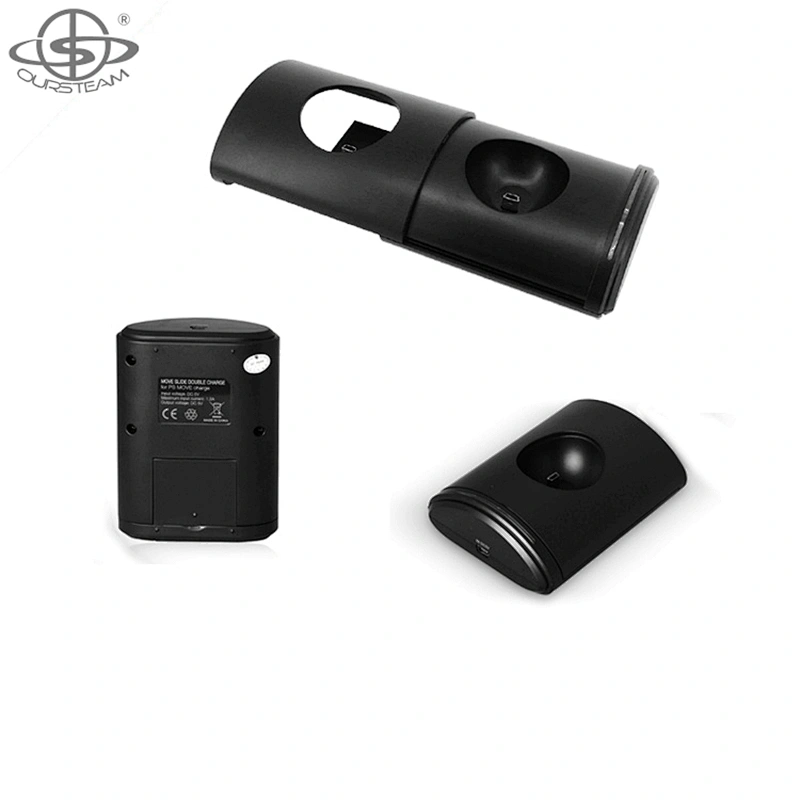 Retractable for PS MOVE Controller Dual Charging Dock with Cable