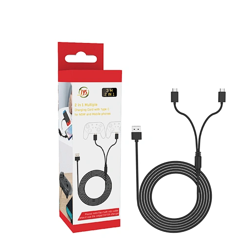 For PS5 Xbox Series X Switch Pro Type-C 2 in 1 charging data cable V.2.0