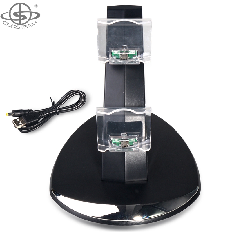 Dual Charging Dock for PS4 Controller Charger With USB Cable