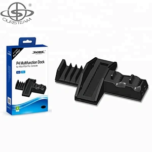 Multifunction Vertical Stand Dual Charging Dock for PS4 Console