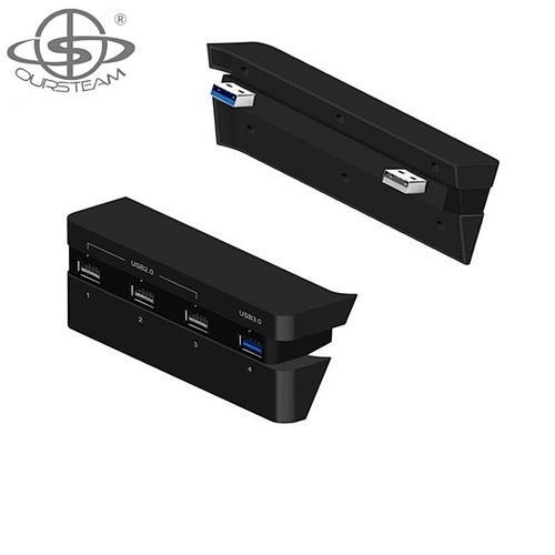 High Speed Adapter Expansion USB 4 Ports for PS4 Slim USB HUB Fast Charging