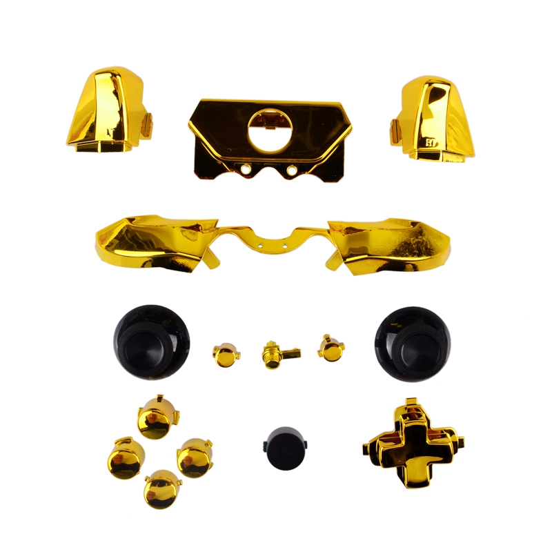 Chrome Replacement ABXY Bumper Trigger Button Set for XBOX One Elite Controller