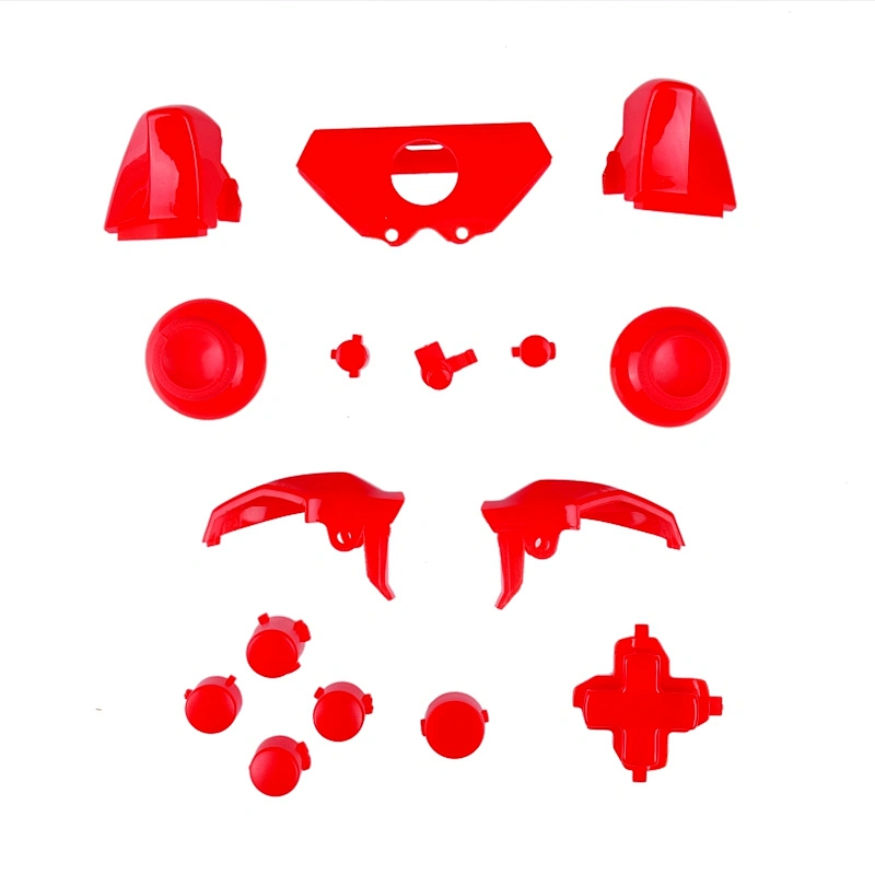 Solid Red Replacement Full Set Controller Buttons for Xbox One Mod Kit