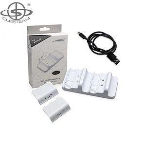 Batteries Charger with USB Cable Dual Charging Dock Station for Xbox ONE Slim Controller