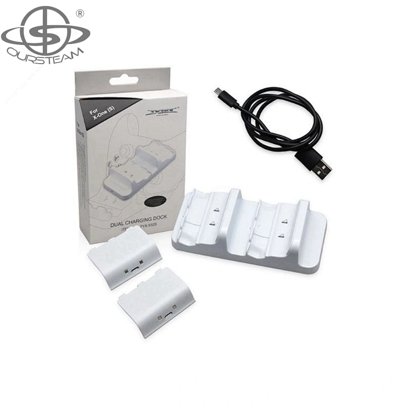 Batteries Charger with USB Cable Dual Charging Dock Station for Xbox ONE Slim Controller