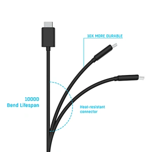 For PS5 Xbox Series X Switch Pro Type-C 2 in 1 charging data cable V.2.0