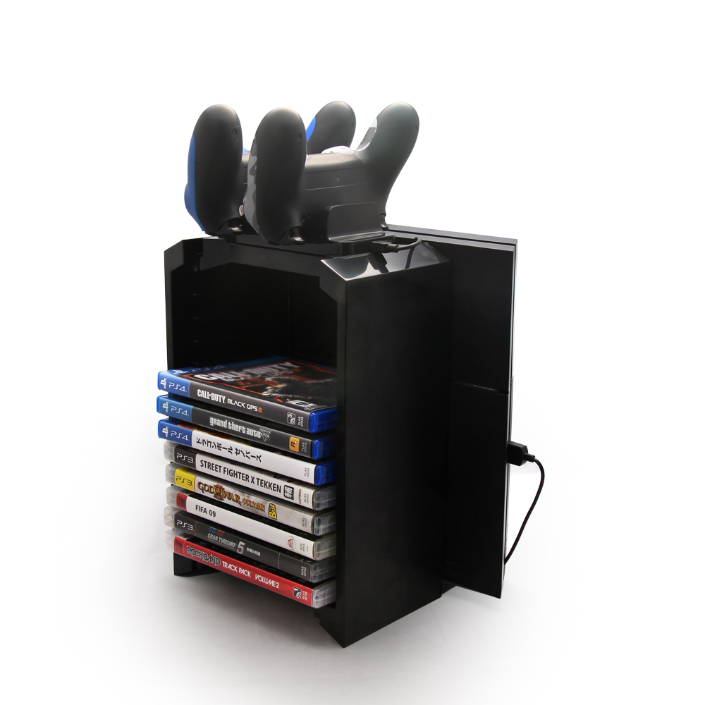 Hot selling Multifunction CD storage stand kit console shelf for PS4 Gaming Console