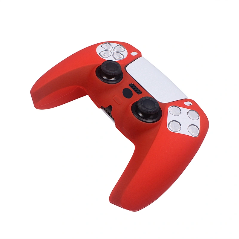 For Ps5 Solid Silicone case  Red Color  For Sony Playstation 5 Controller Silicone Case For Ps 5