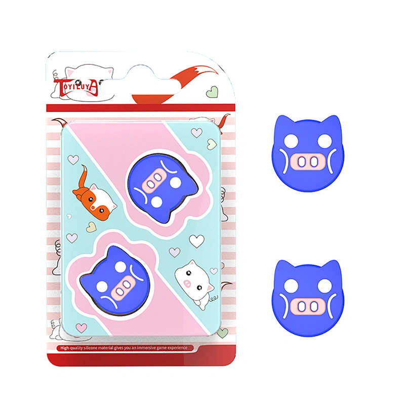 Custom Cartoon Pig Design Cute Thumb Grip Soft Silicone 3D Analog Joystick Cover for PS5 for Xbox Series