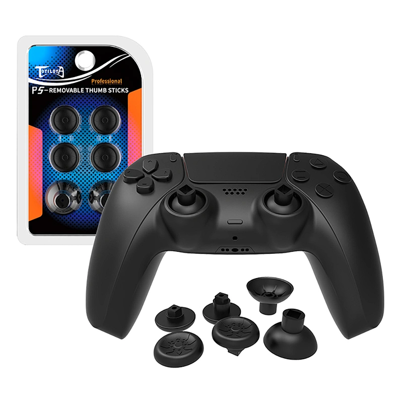 For PS5 Controller Buttons Thumb Stick Grips Buttons Accessories Soft Silicone Thumbstick Protective Joystick Cover