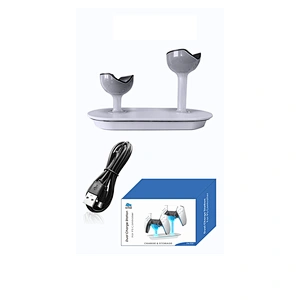 Wireless Controller Charging Dock Station Gamepad Charger 2 Controllers Charging for PS5