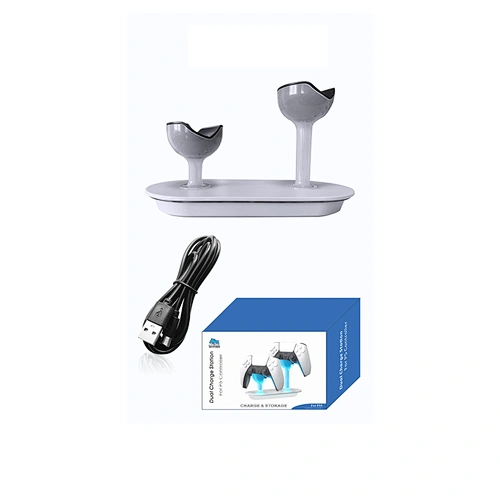 Wireless Controller Charging Dock Station Gamepad Charger 2 Controllers Charging for PS5