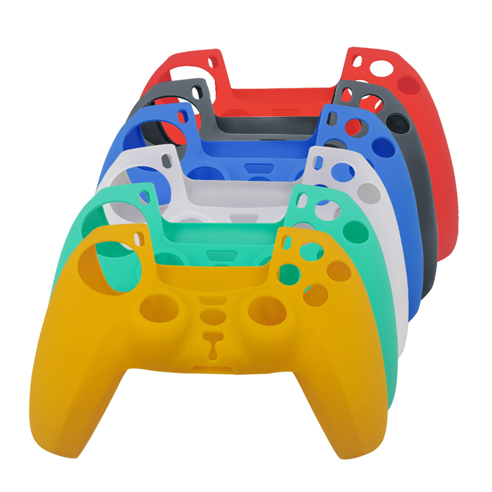 plain color protective case cover for PS5 controller for dual shock 5 wireless gamepad joystick rubber skin