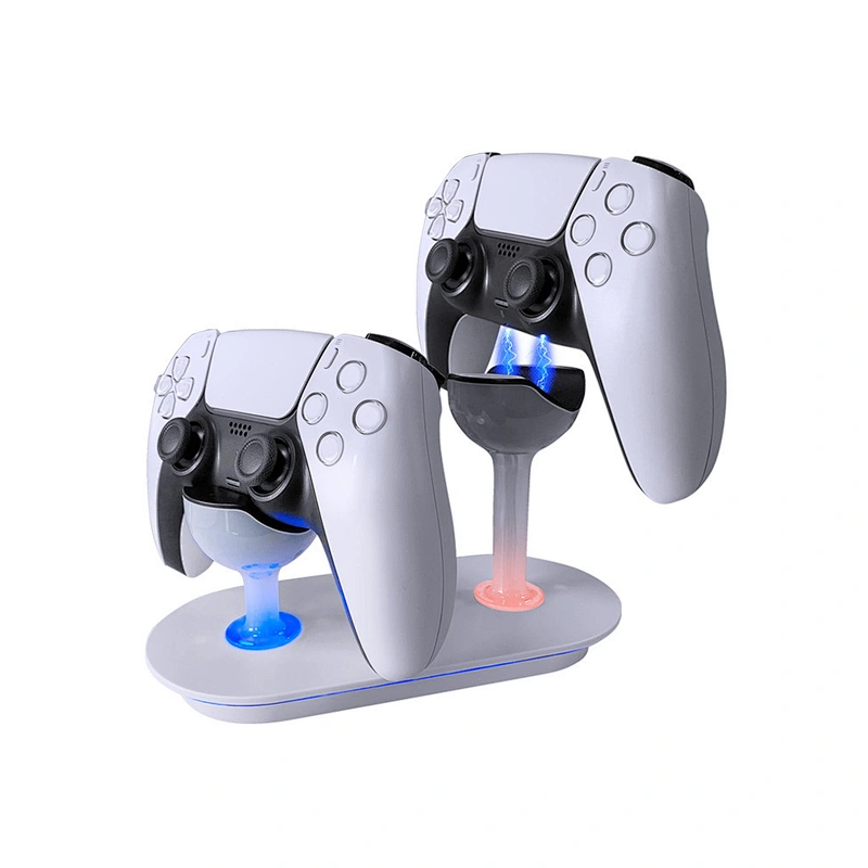 Wireless Controller Charging Dock Station Gamepad Charger 2 Controllers Charging for PS5