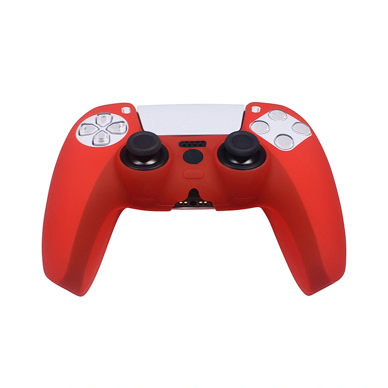 For Ps5 Solid Silicone case  Red Color  For Sony Playstation 5 Controller Silicone Case For Ps 5