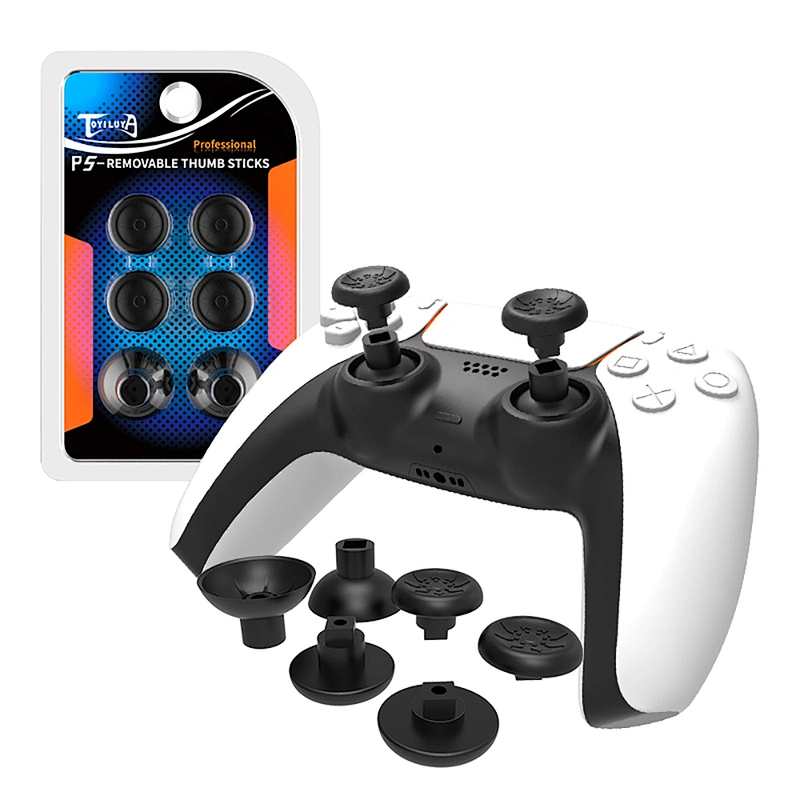 For PS5 Controller Buttons Thumb Stick Grips Buttons Accessories Soft Silicone Thumbstick Protective Joystick Cover