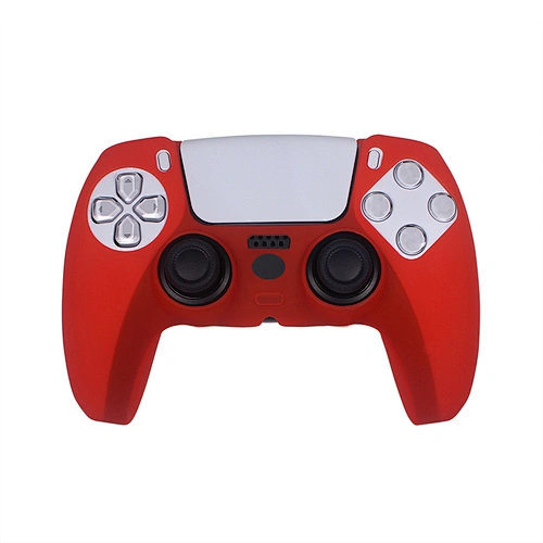 For Ps5 Solid Silicone case  Red Color  For Sony Playstation 5 Controller Silicone Case For Ps 5