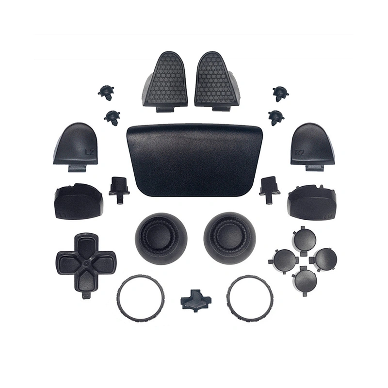 Touch Pad Shell Plastic for PS5 Controller Solid Black Controller Touchpad Cover For BDM-030 Model DIY Replacement