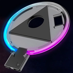 Manufacturer Sturdy Engineered Base With Slim Design LED Luminous Console Tray For PS5 Console Decoration Game Accessories