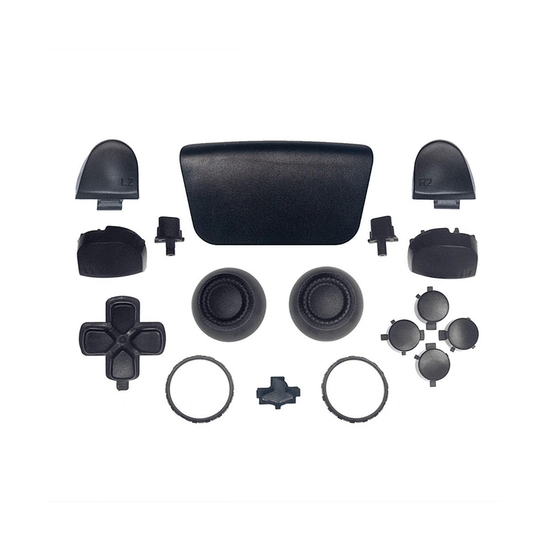 Touch Pad Shell Plastic for PS5 Controller Solid Black Controller Touchpad Cover For BDM-030 Model DIY Replacement