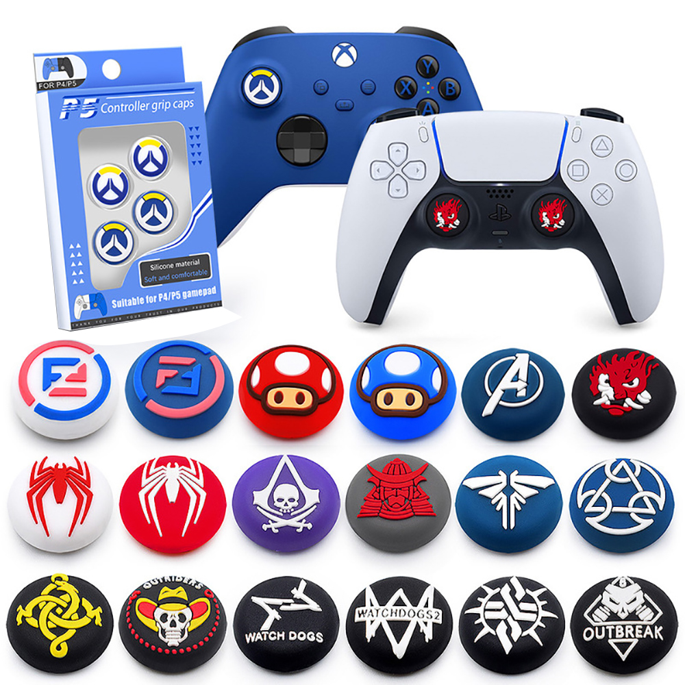 Bulk Price New Design Custom 2Pcs TPU ThumbStick Cover For PS5 Controller 3D Analog Covers For PS5 Thumb Grips Protection
