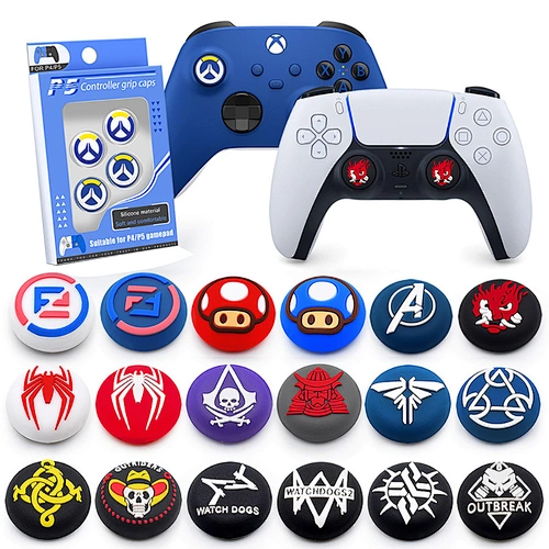 Bulk Price New Design Custom 2Pcs TPU ThumbStick Cover For PS5 Controller 3D Analog Covers For PS5 Thumb Grips Protection