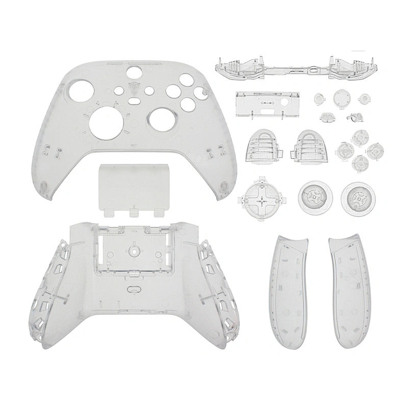 Game Controllers Joysticks Replacement Back Shell For Xbox Series X S Matte Replace Side Grips Battery Cover Microsoft S