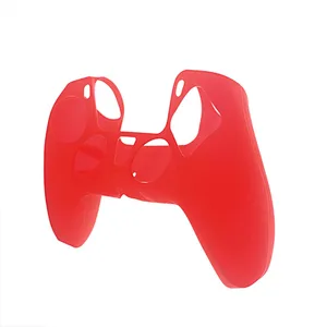 For Ps5 Solid Silicone case  Red Color  For Sony Playstation 5 Controller Silicone Case For Ps 5